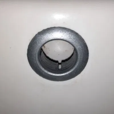 Vòng đệm trang trí lỗ thoát tràn bồn rửa mặt 22mm (In 3D)