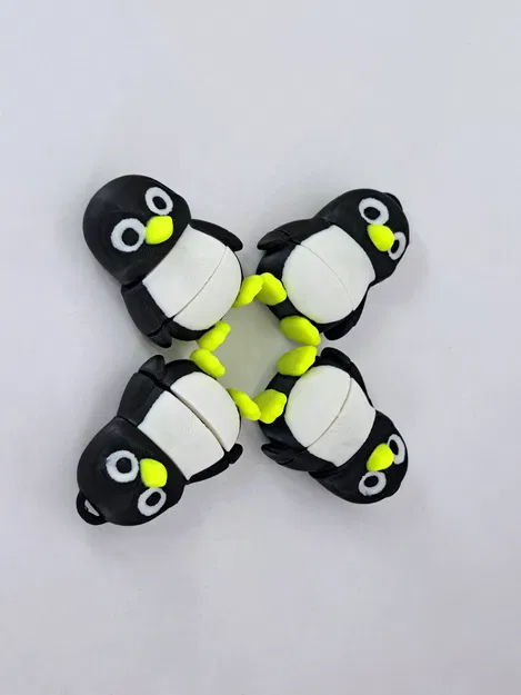 Mô hình chim cánh cụt khớp nối (Articulated Penguin) - Bản có móc khóa - Image 2