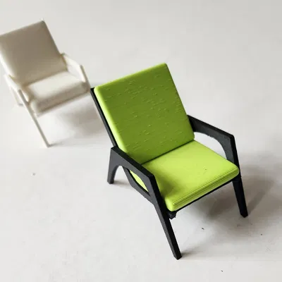 Mô hình ghế bành tối giản Glennys Chair (tỉ lệ 1:10) cực đẹp