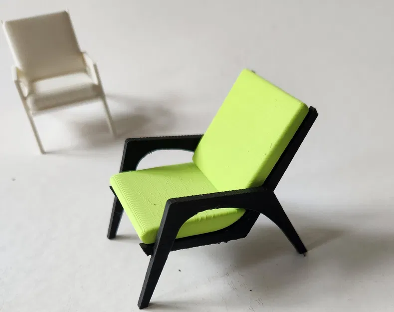 Mô hình ghế bành tối giản Glennys Chair (tỉ lệ 1:10) cực đẹp - Image 3