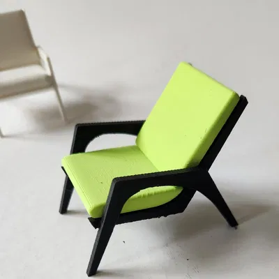 Mô hình ghế bành tối giản Glennys Chair (tỉ lệ 1:10) cực đẹp