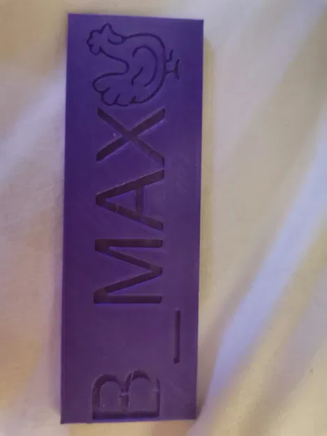 Bảng tên định danh 3D cho trò chơi board game (plaquette nom) - Image 1