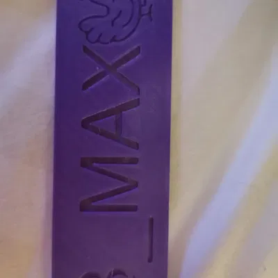 Bảng tên định danh 3D cho trò chơi board game (plaquette nom)