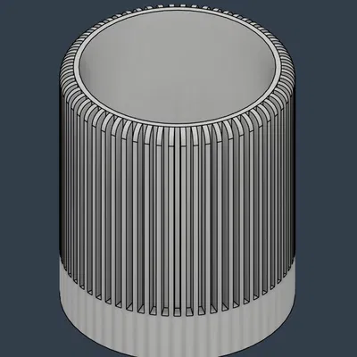 Ống đựng bút và cọ trang điểm hình trụ vân sọc hiện đại