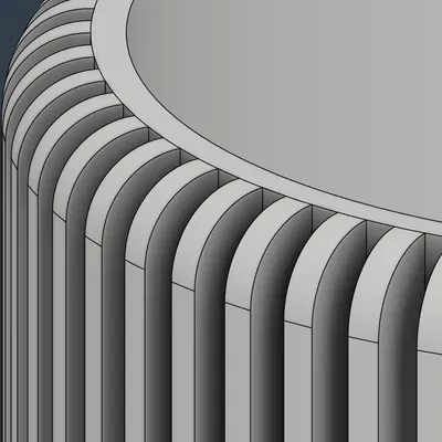 Ống đựng bút và cọ trang điểm hình trụ vân sọc hiện đại