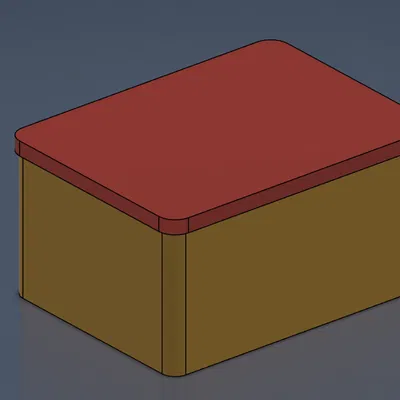 Hộp Lưu Trữ Tối Giản Hiện Đại Có Nắp (Dạng Hình Chữ Nhật Bo Tròn)