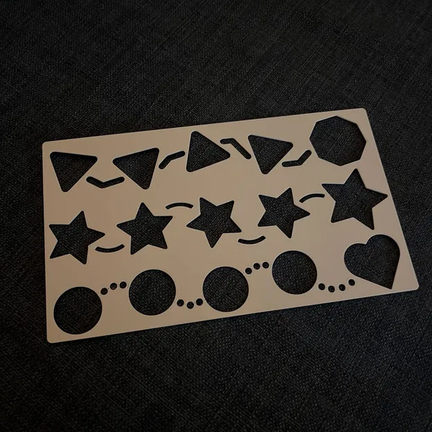 Thước vẽ hình cho bé (Stencil for Kids) - In 3D sáng tạo tại nhà - Image 1