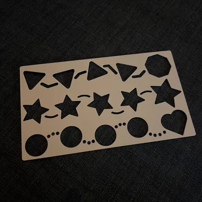Thước vẽ hình cho bé (Stencil for Kids) - In 3D sáng tạo tại nhà