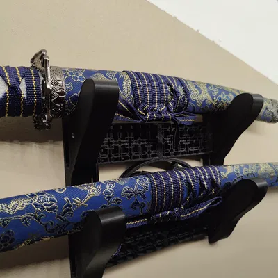 Giá treo tường cho Katana và Wakizashi - Thiết kế in 3D phong cách
