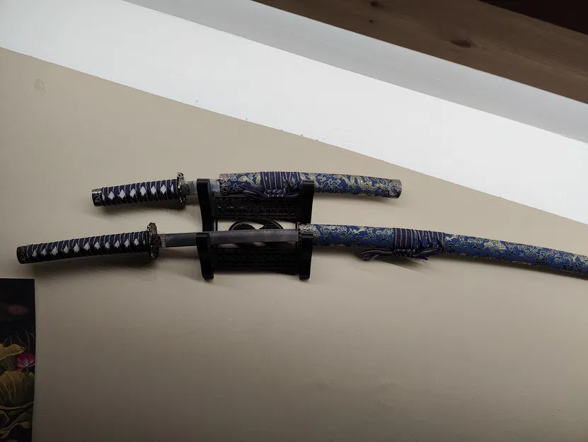 Giá treo tường cho Katana và Wakizashi - Thiết kế in 3D phong cách - Image 4