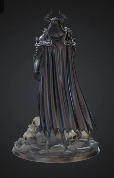 Dark Knight Đứng Trên Đống Đầu Lâu – Chiến Binh Gothic Fantasy - Image 3