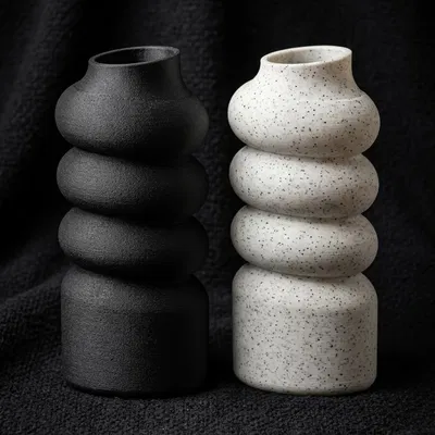 Mẫu bình hoa Japandi tối giản in 3D không cần support