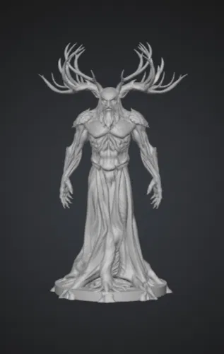 Vị Thần Hộ Vệ Rừng Già với cặp gạc – Linh hồn thiên nhiên huyền thoại - Image 1