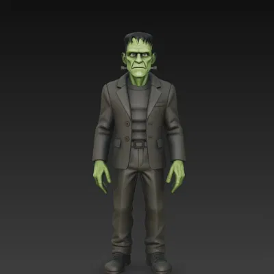 Mô hình 3D Frankenstein mặc vest độc đáo cho dân sưu tầm