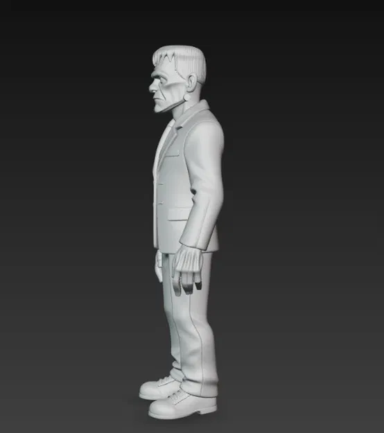 Mô hình 3D Frankenstein mặc vest độc đáo cho dân sưu tầm - Image 4