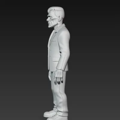 Mô hình 3D Frankenstein mặc vest độc đáo cho dân sưu tầm