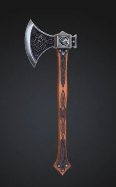 Rìu Chiến Viking Họa Tiết Tinh Xảo – Vũ Khí Giả Tưởng Trang Trí - Image 1