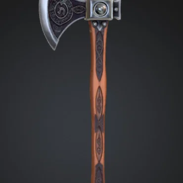 Rìu Chiến Viking Họa Tiết Tinh Xảo – Vũ Khí Giả Tưởng Trang Trí