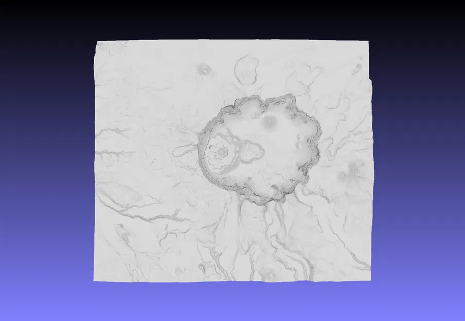 Mô hình địa hình 3D Crater Lake, Oregon - Image 1