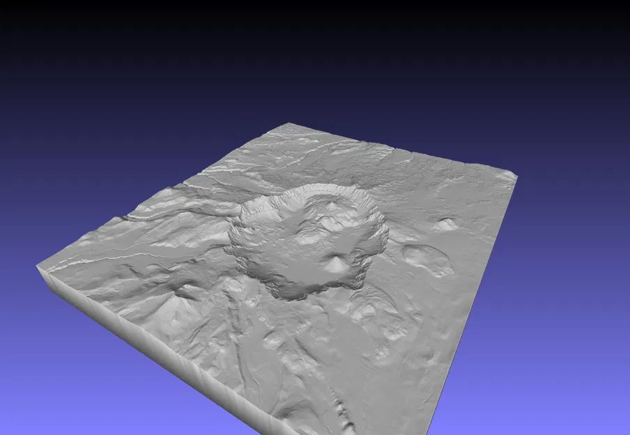 Mô hình địa hình 3D Crater Lake, Oregon - Image 2