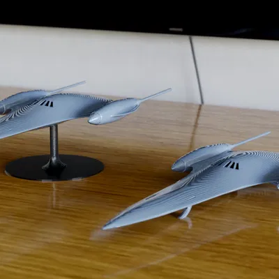 Mô hình phi thuyền J-Type 327 Nubian Star Wars in 3D