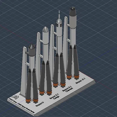 Bộ mô hình tên lửa Soyuz 1:255 - Đầy đủ các phiên bản cho dân mê vũ trụ