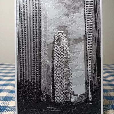 Mô hình HueForge: Những tòa nhà chọc trời Shinjuku