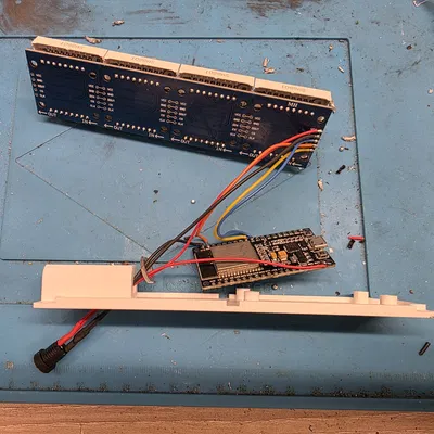 Vỏ hộp 3D cho đồng hồ thông minh dùng Esp32 và MAX7219