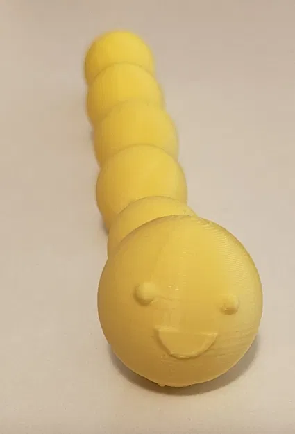 Mô hình chú sâu Caterpillar linh hoạt in 3D siêu dễ thương - Image 1