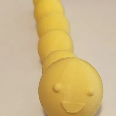 Mô hình chú sâu Caterpillar linh hoạt in 3D siêu dễ thương