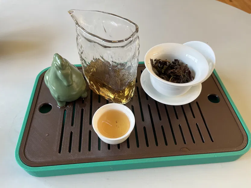 Mẫu khay trà đạo Gong Fu (Gong Fu Tray) in 3D thiết kế gọn nhẹ - Image 1