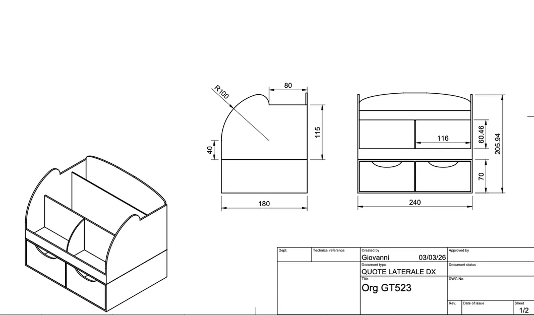 Bộ khay để bàn đa năng ORGANIZER GT523 - Sắp xếp góc làm việc gọn gàng - Image 5