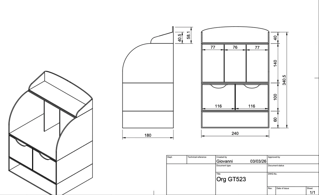 Bộ khay để bàn đa năng ORGANIZER GT523 - Sắp xếp góc làm việc gọn gàng - Image 6