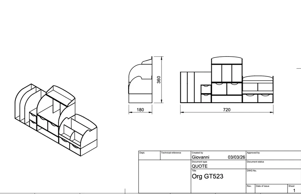 Bộ khay để bàn đa năng ORGANIZER GT523 - Sắp xếp góc làm việc gọn gàng - Image 8