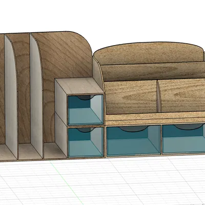 Khay Đựng Đồ Để Bàn Đa Năng ORGANIZER GT524 Tự In 3D