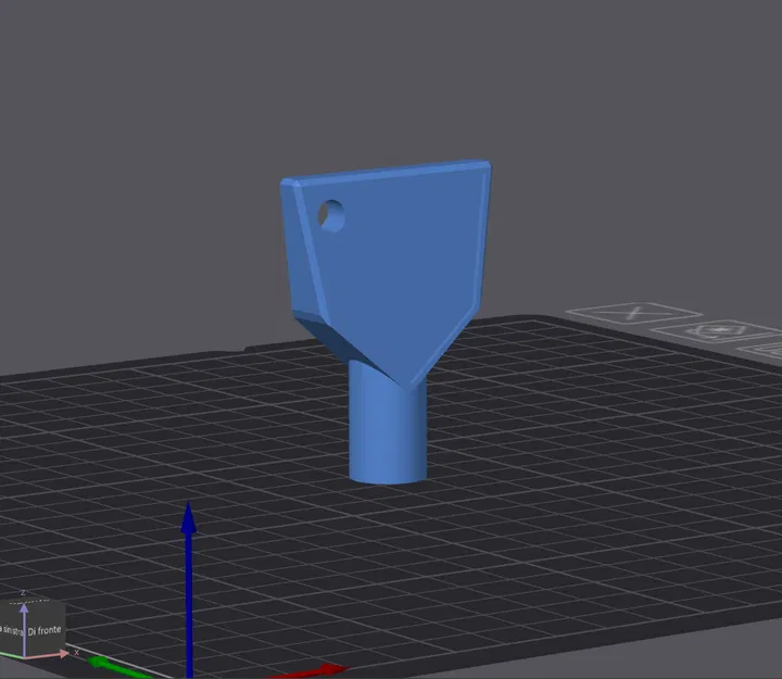 Chìa khóa in 3D cho thùng rác công cộng lỗ tam giác - Image 4