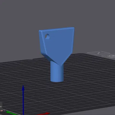 Chìa khóa in 3D cho thùng rác công cộng lỗ tam giác