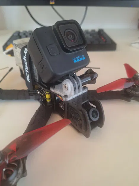 Ngàm gắn GoPro cho FPV Drone TBS Source One V6 - Phụ kiện in 3D - Image 1