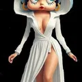 Mô hình in 3D Betty Boop trong chiếc áo choàng trắng thanh lịch - Thumbnail 2