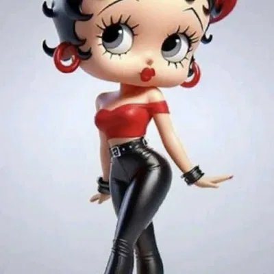 Mô hình 3D Betty Boop phong cách Rockabilly cực đẹp cho fan hoạt hình