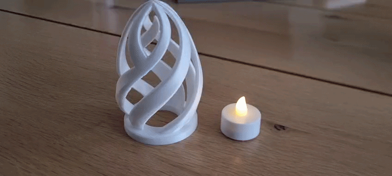 Đèn trang trí hình quả trứng Phục sinh với họa tiết vỏ ốc độc đáo - Thumbnail 1