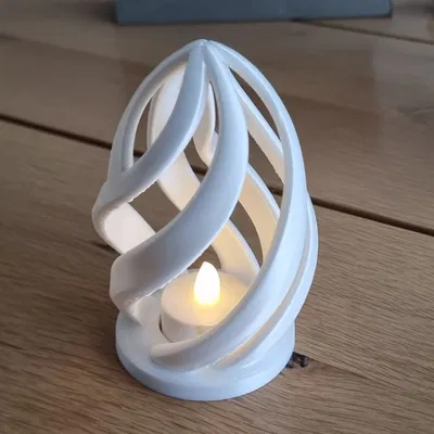 Đèn trang trí hình quả trứng Phục sinh với họa tiết vỏ ốc độc đáo