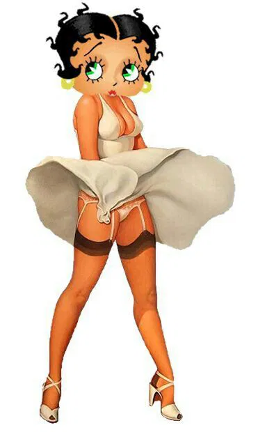 Mô hình 3D nhân vật Betty Boop trong chiếc váy trắng cổ điển - Image 2