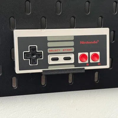 Giá treo tay cầm NES trên bảng Ikea Skadis - Phụ kiện 3D siêu gọn