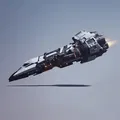 Mô hình Tàu Vũ Trụ Tương Lai (Futuristic Spaceship) in 3D ấn tượng - Thumbnail 3