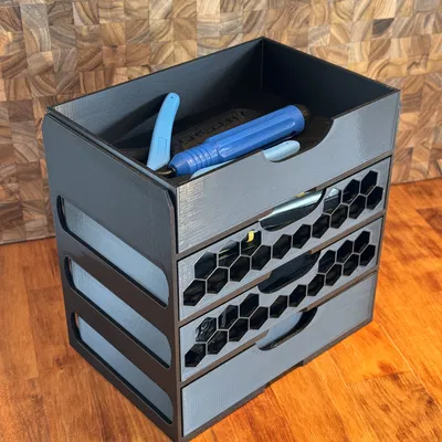 Kệ lưu trữ đa năng tích hợp ngăn kéo cho linh kiện và dụng cụ