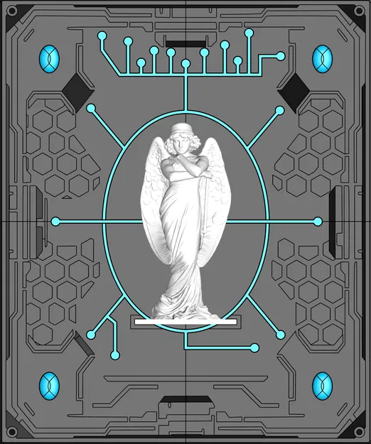 Tác phẩm điêu khắc 3D Chambre 004 - Image 1