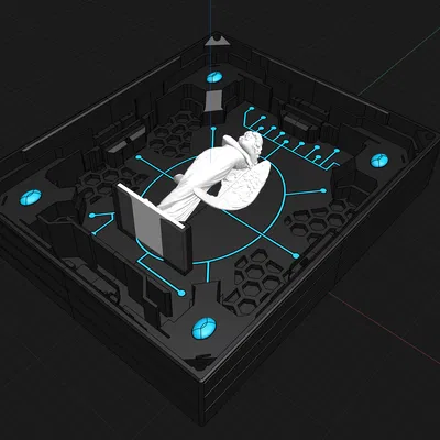 Tác phẩm điêu khắc 3D Chambre 004