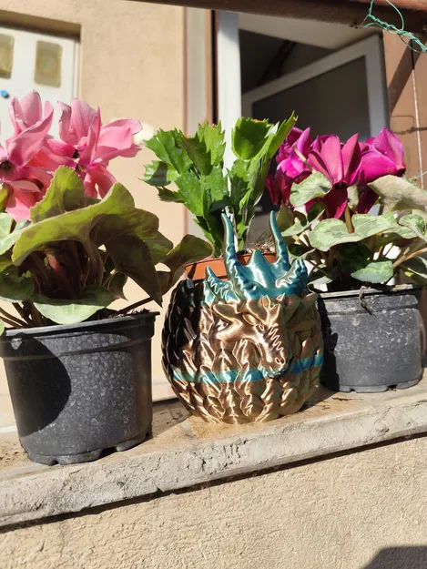 Chậu cây Aegis Wyrm - Thiết kế hình trứng rồng ấn tượng - Image 2