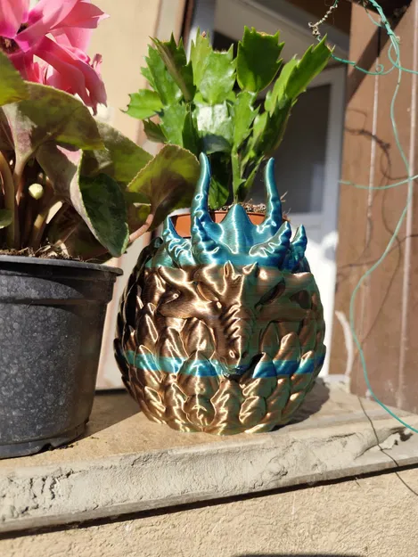 Chậu cây Aegis Wyrm - Thiết kế hình trứng rồng ấn tượng - Image 4